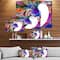 Designart - Colorful Faces - Abstract People Print on Wrapped Canvas